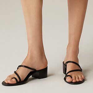 J.Crew "Toe-ring" Block-heel Leather Sandals